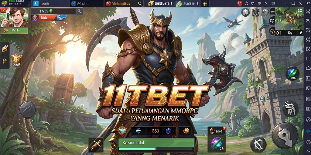 Screenshot gameplay 11TBET yang menampilkan aksi seru MMORPG.