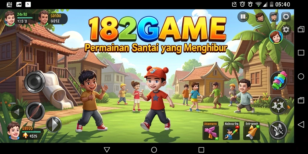 Tampilan gameplay 182GAME yang santai dan menghibur.