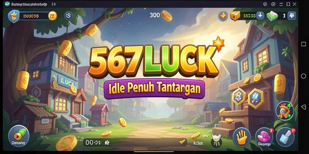 Tangkapan layar gameplay 567LUCK yang menarik dengan elemen Idle.