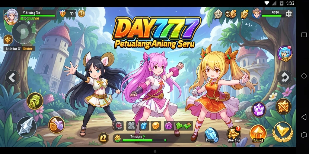 Tampilkan momen seru dalam gameplay Anime DAY777.