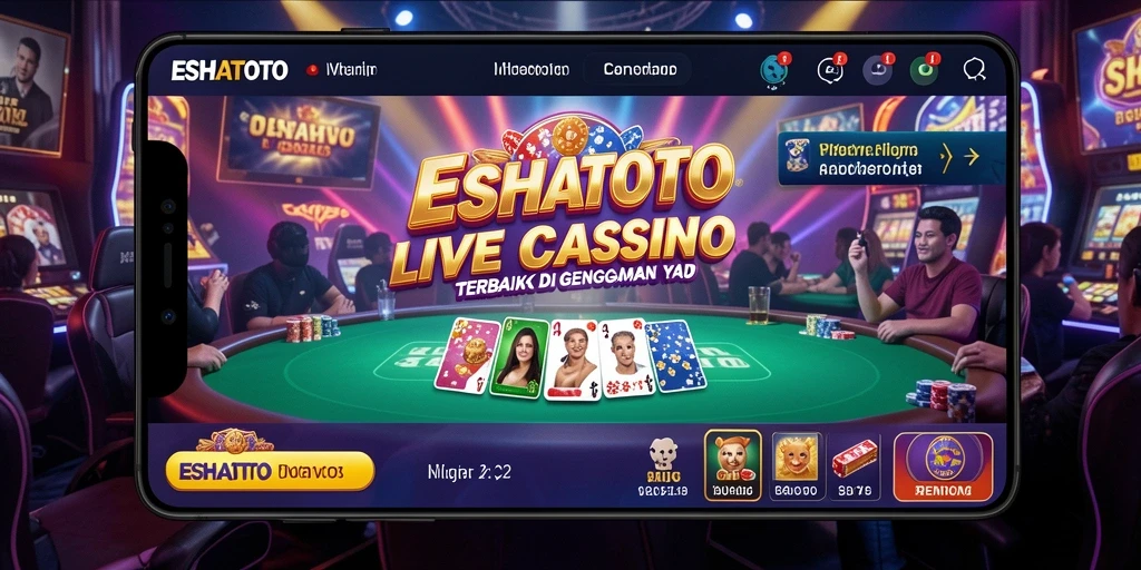 Tampilan gameplay Live Casino yang interaktif dan menarik.