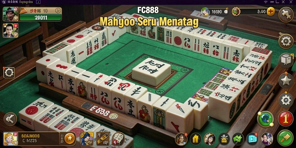 Screenshot gameplay FC888 dengan tampilan Mahjong yang menarik.
