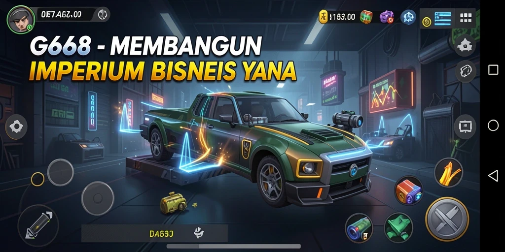 Screenshot G668 menampilkan pemain sedang mengelola bisnis dengan sukses.