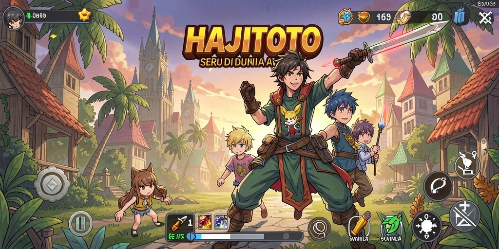 Gameplay seru HAJITOTO dengan karakter Anime menarik.