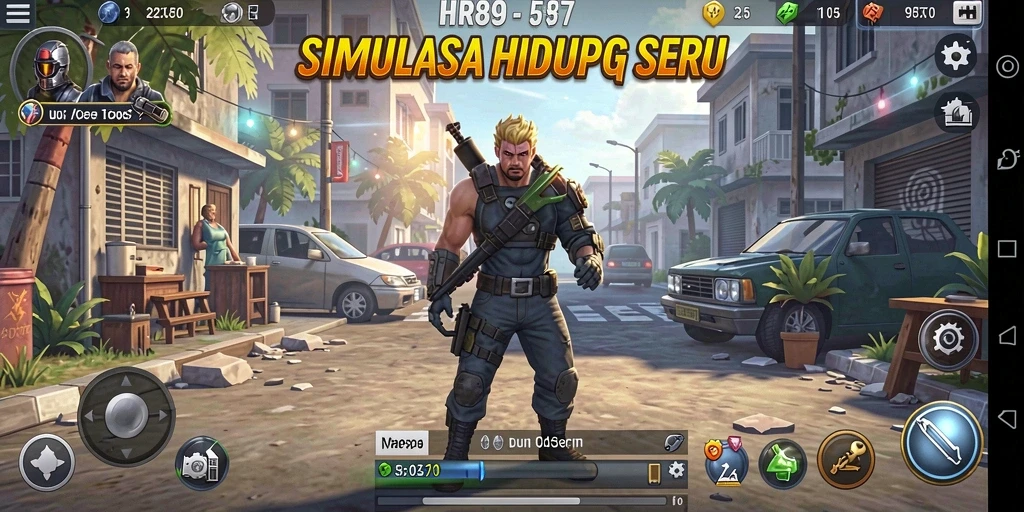Screenshot gameplay HR89 yang menunjukkan pengalaman simulasi mendalam.
