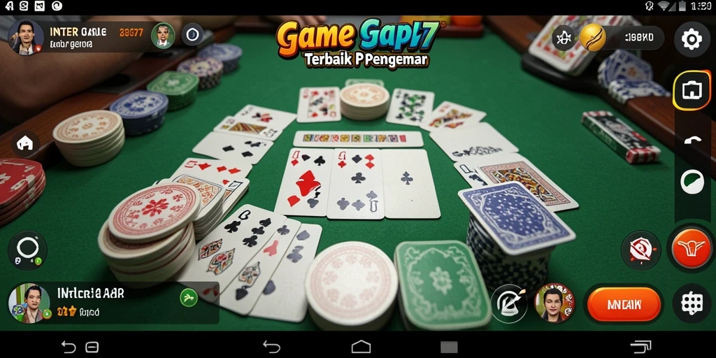 Tampilan gameplay INTER77 yang seru dan interaktif dalam permainan Gaple.