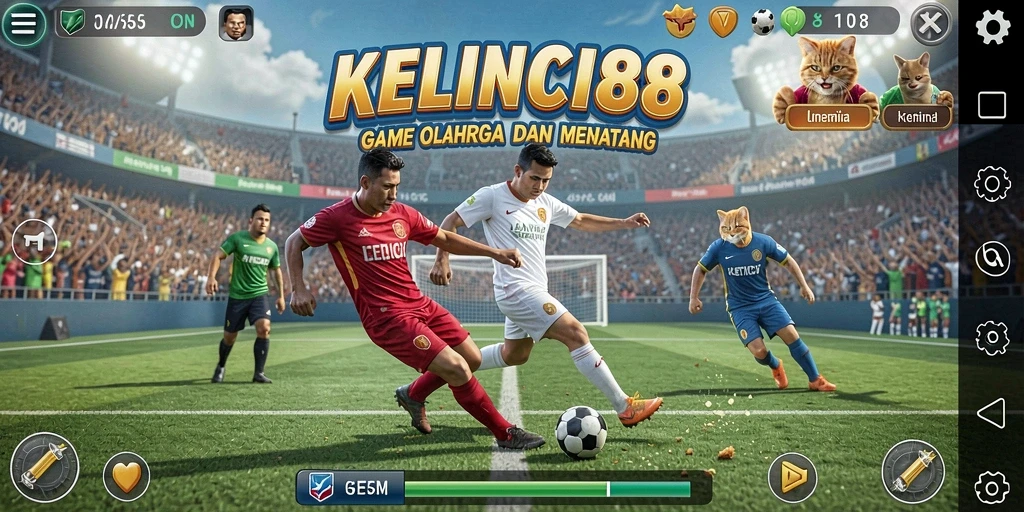 Screenshot gameplay KELINCI88 yang menampilkan aksi olahraga seru.
