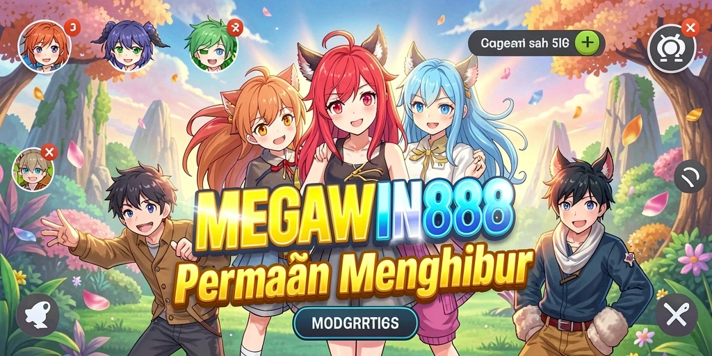 Tampilan gameplay MEGAWIN888 menampilkan pengalaman anime yang seru.