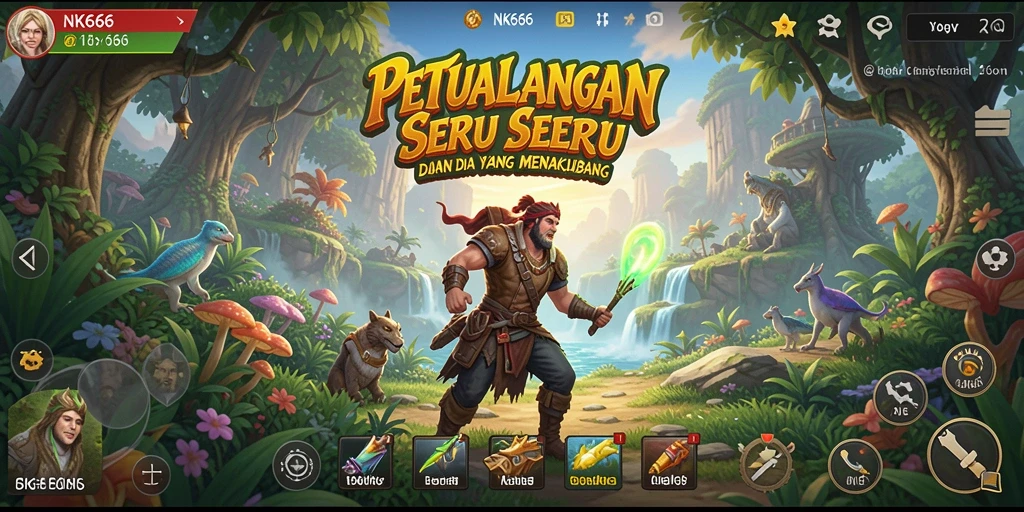 Tangkapan layar menunjukkan gameplay <strong>NK666</strong> yang mendebarkan dan penuh warna.