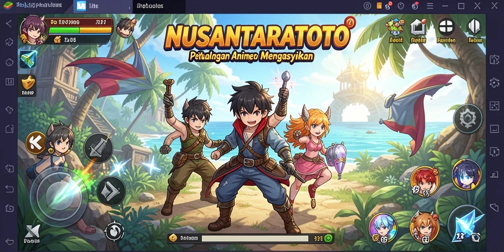 Screenshot gameplay NUSANTARATOTO yang menampilkan karakter dan aksi seru.