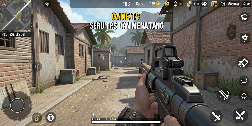 Tampilan aksi seru dalam gameplay TPS RATU303.