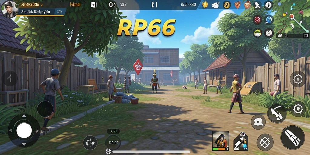 Screenshot gameplay RP66 yang menunjukkan interaksi karakter dan lingkungan.
