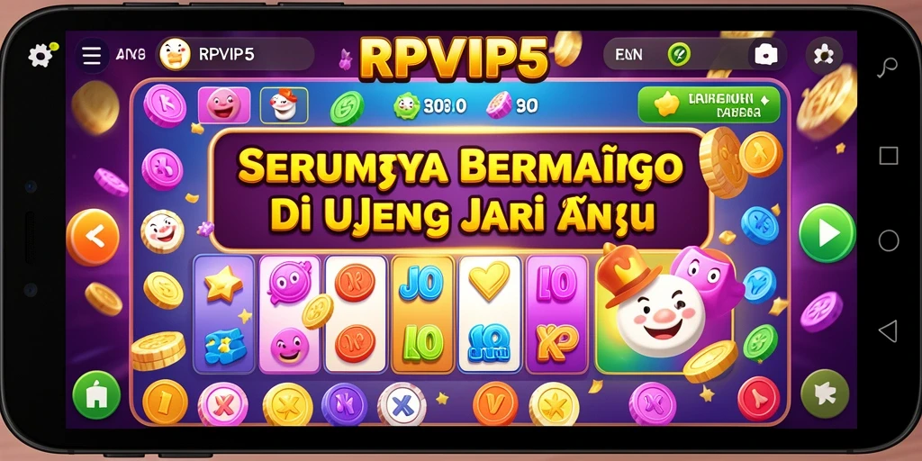 Screenshot gameplay RPVIP5 menunjukkan suasana seru permainan Bingo yang menarik.