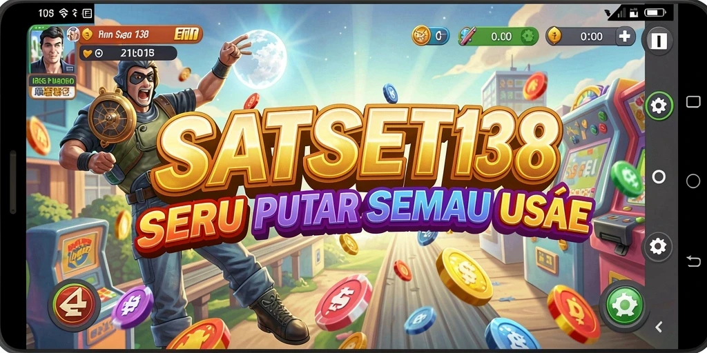 Tampilan menarik SATSET138 dengan gameplay arcade yang seru.