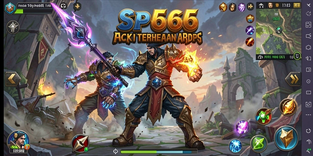 Gameplay SP666 dengan pertarungan ARPG yang mendebarkan dan visual menawan.