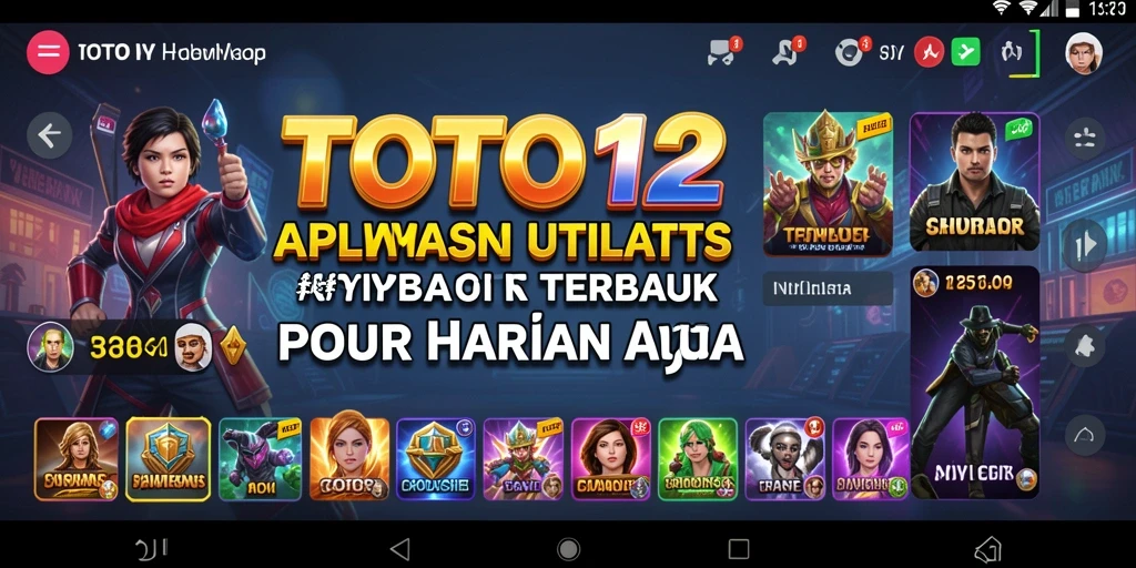 Tampilan antarmuka utama TOTO12 yang intuitif dan fungsional.
