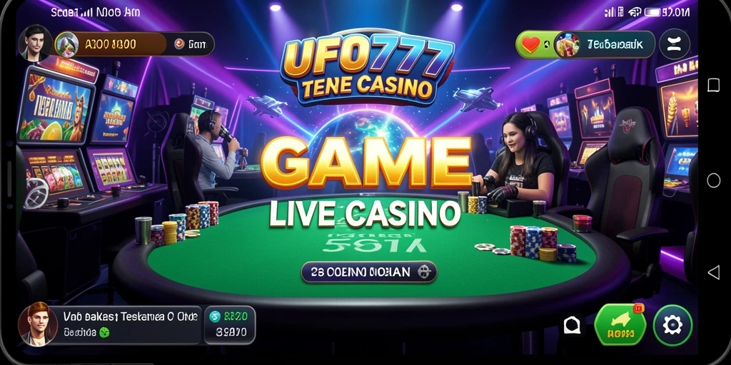 Tampilan gameplay Live Casino yang seru dan interaktif di UFO777.
