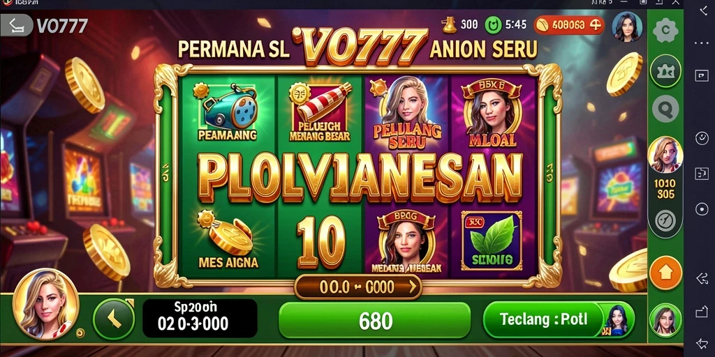 Tampilan menarik dari gameplay Slot di VO777 dengan efek visual yang memukau.